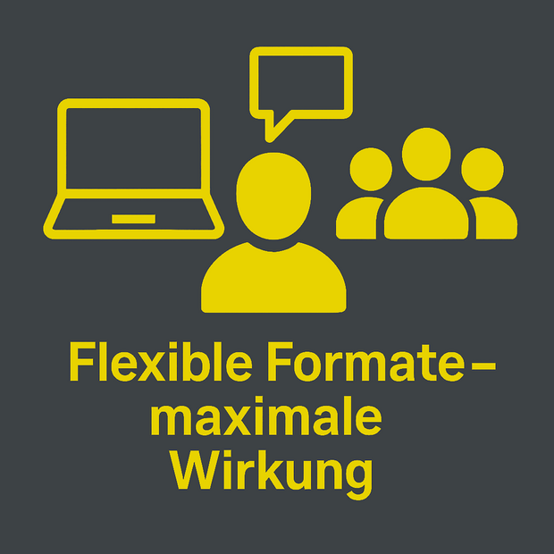Flexible Formate Maximale Wirkung