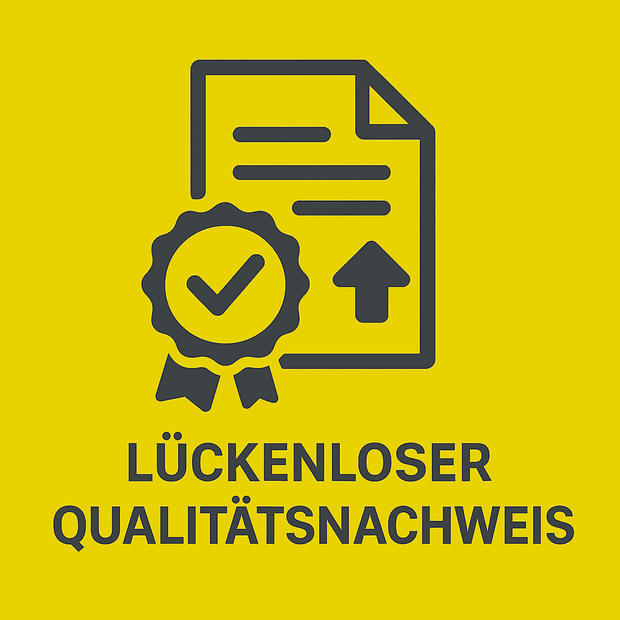 Lückenloser Qualitätsnachweis