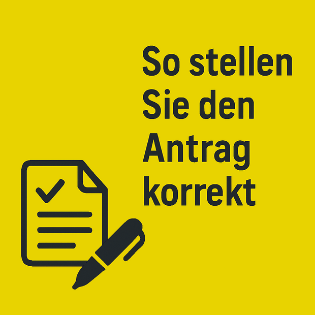 So Stellen Sie Den Antrag Korrekt